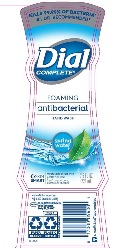 Front (Dial Complete Foaming Ab Spring Waterr)